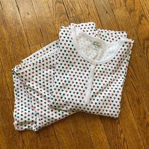 Roller Rabbit green/red heart pajamas